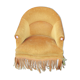 Former toad chair in mustard yellow velvet