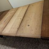 Oak dining table with extensions