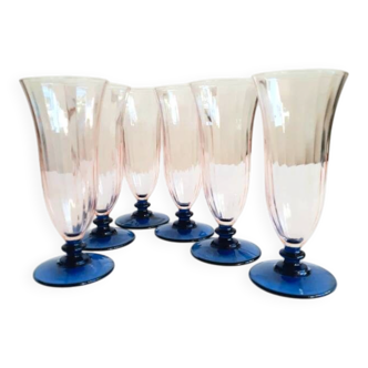 Champagne flutes, Italy, 1970s