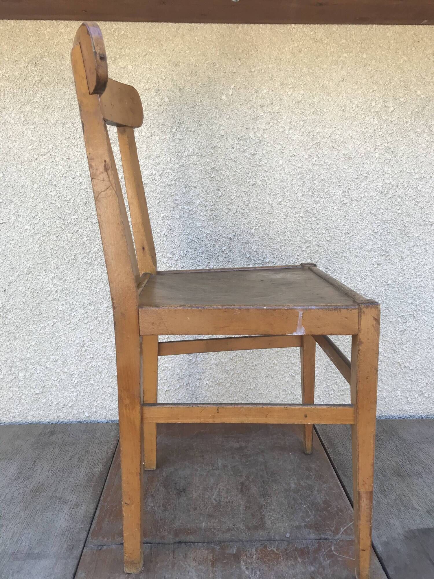 Series of 3 chairs old bistrot 60s vintage