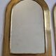 Set of three Moroccan brass mirrors in the form of arches, 43 cm