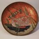 Very beautiful fruit bowl in brass and cloisonné enamel