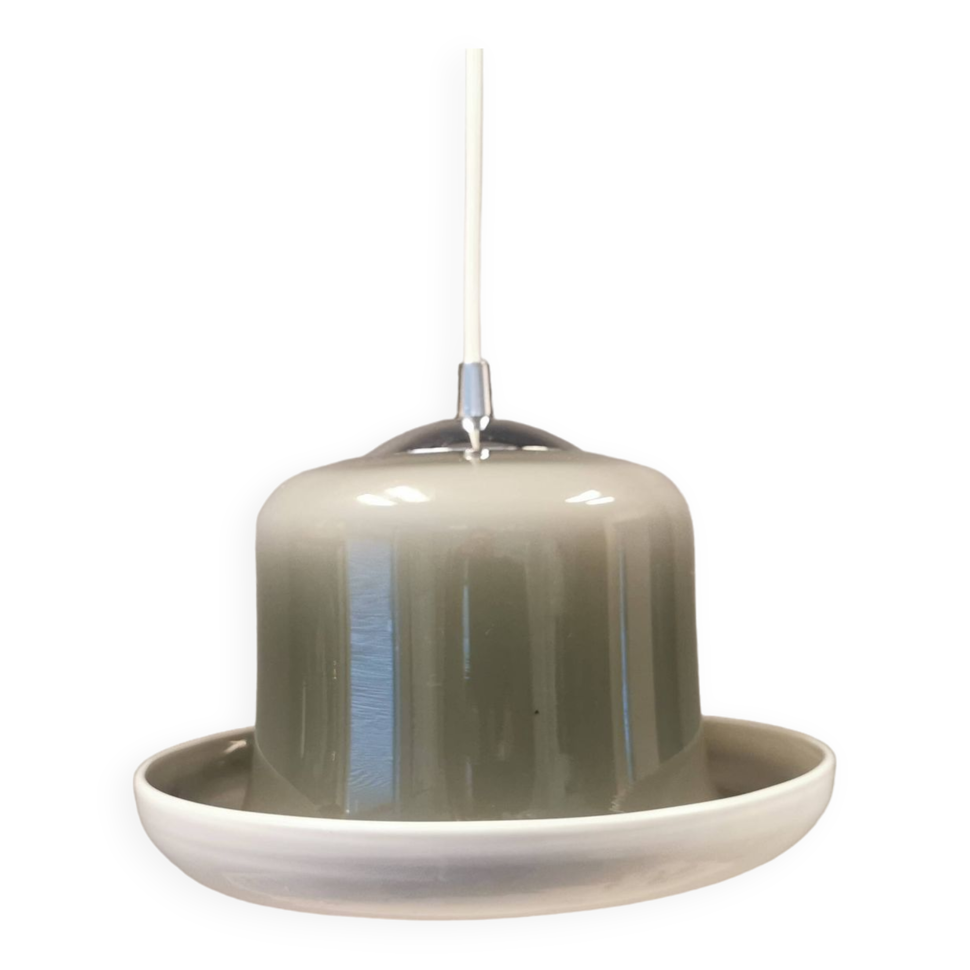 Hanging lamp in double layer glass