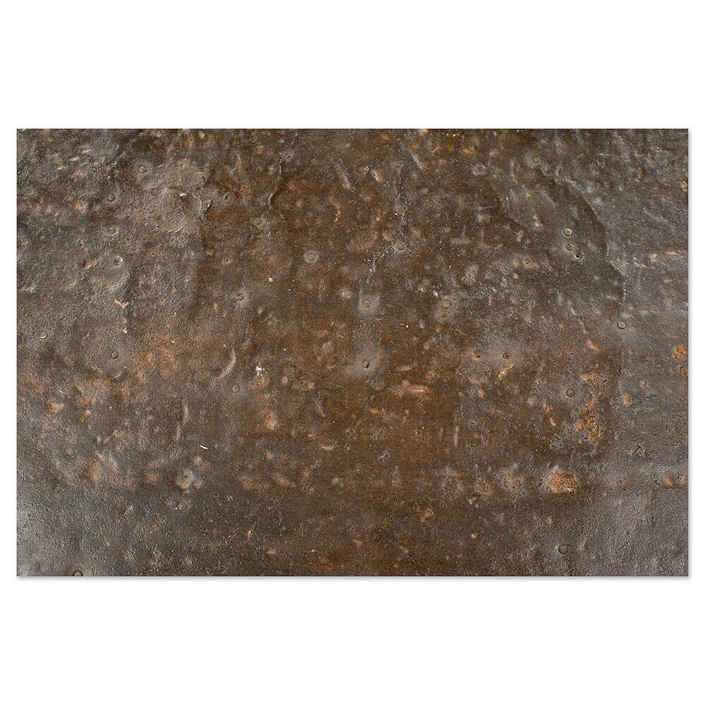 Glazed sideboard in patinated solid wood