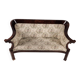Biedermeier Walnut Veneer Sofa