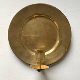 Vintage brass wall candle holder sconce diameter 18 cm