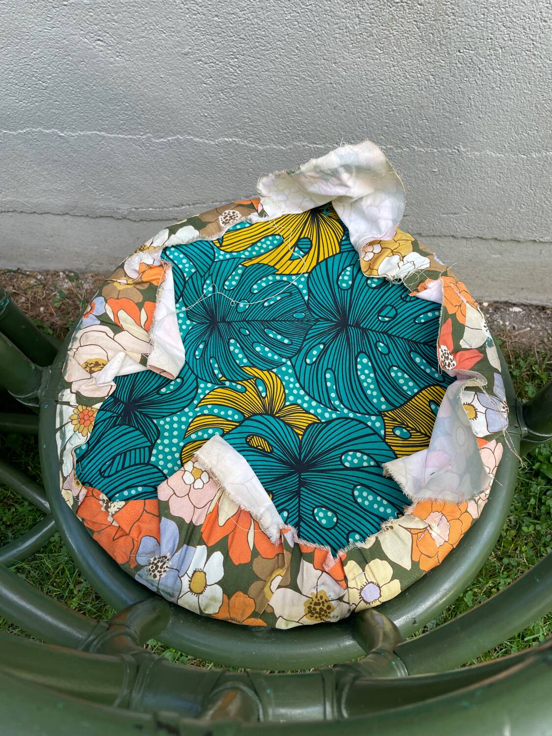 Pair of rattan armchairs