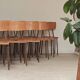 Set of 35 Czech school chairs by Kovona in bistro style.