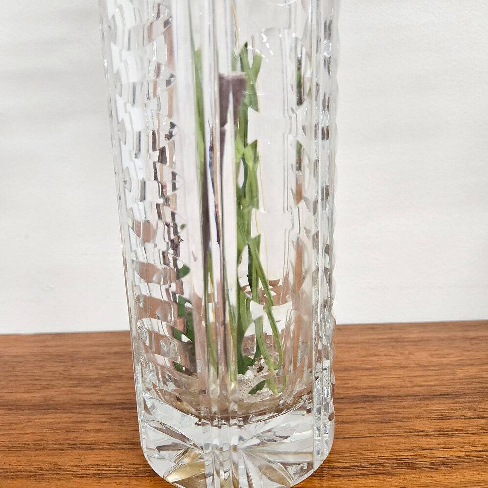 Vase en cristal vintage