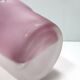 Stunning Double Color White and Pink Etched Murano Glass Vase, Italy, 1980s