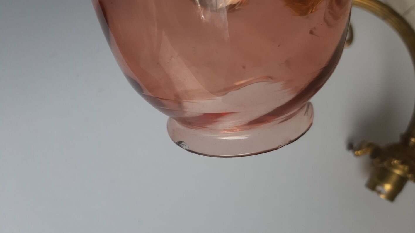 Art deco bronze wall lamp