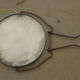 Miroir barbier 2 faces une grossissante 15x23