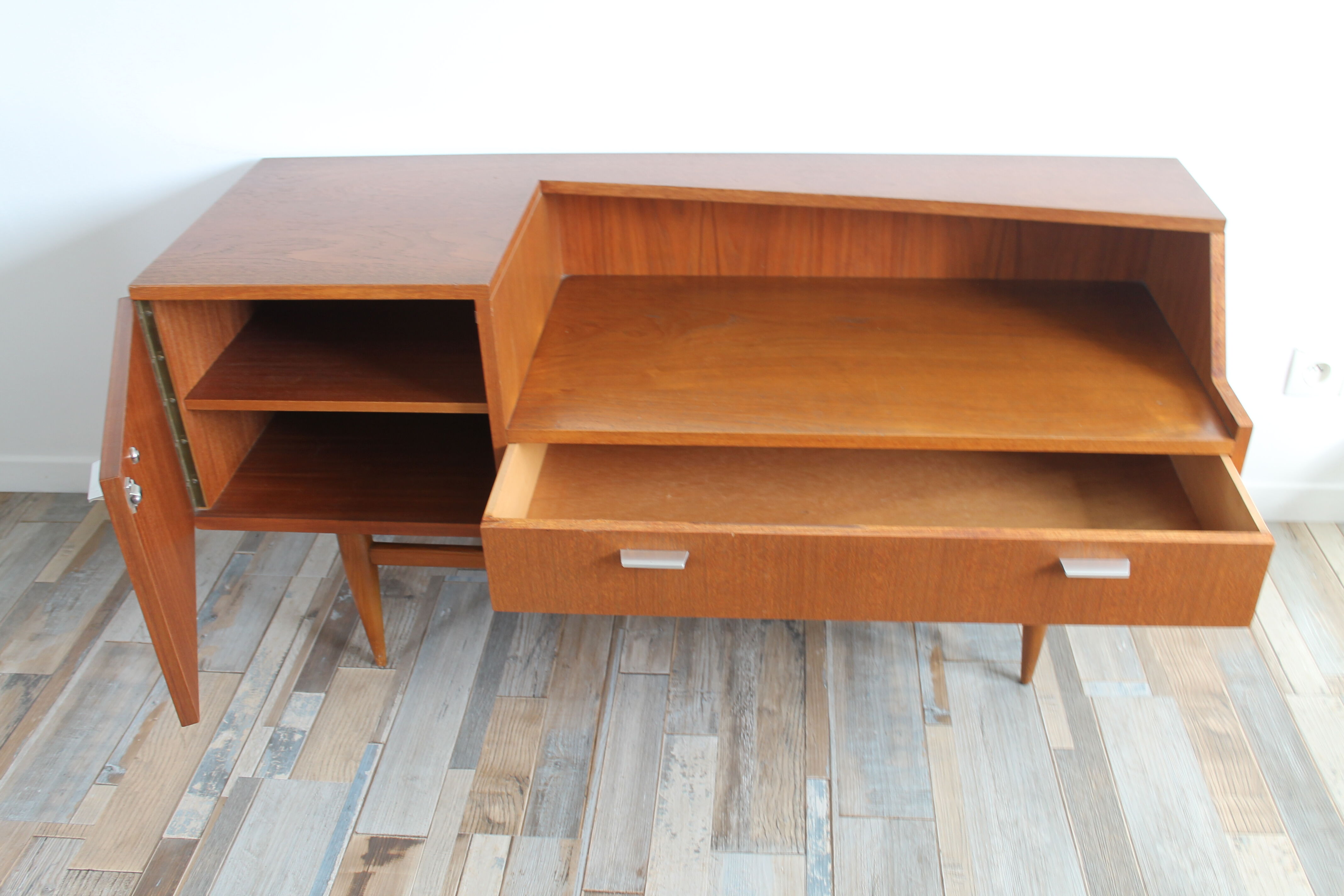 Scandinavian TV furniture enfilade from the 60s