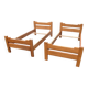 Pair of elm burl beds attributed to Maison Regain
