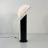 Black ciot floor lamp by ennio chiggio for lumenform, 1970