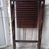 Chaise pliante en teck vintage