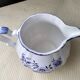 Milk jug, earthenware pitcher from Sarreguemines, Lancaster model.