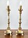 Old pair of gilded bronze lamps – Louis XIV style