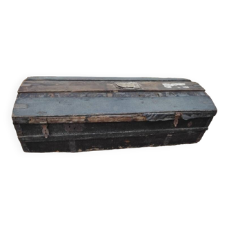 Solid wood trunk storage box