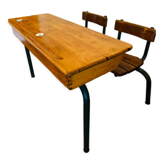 Two-seater school desk