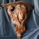 Paire d’étagères de mur d’art nouveau en bois