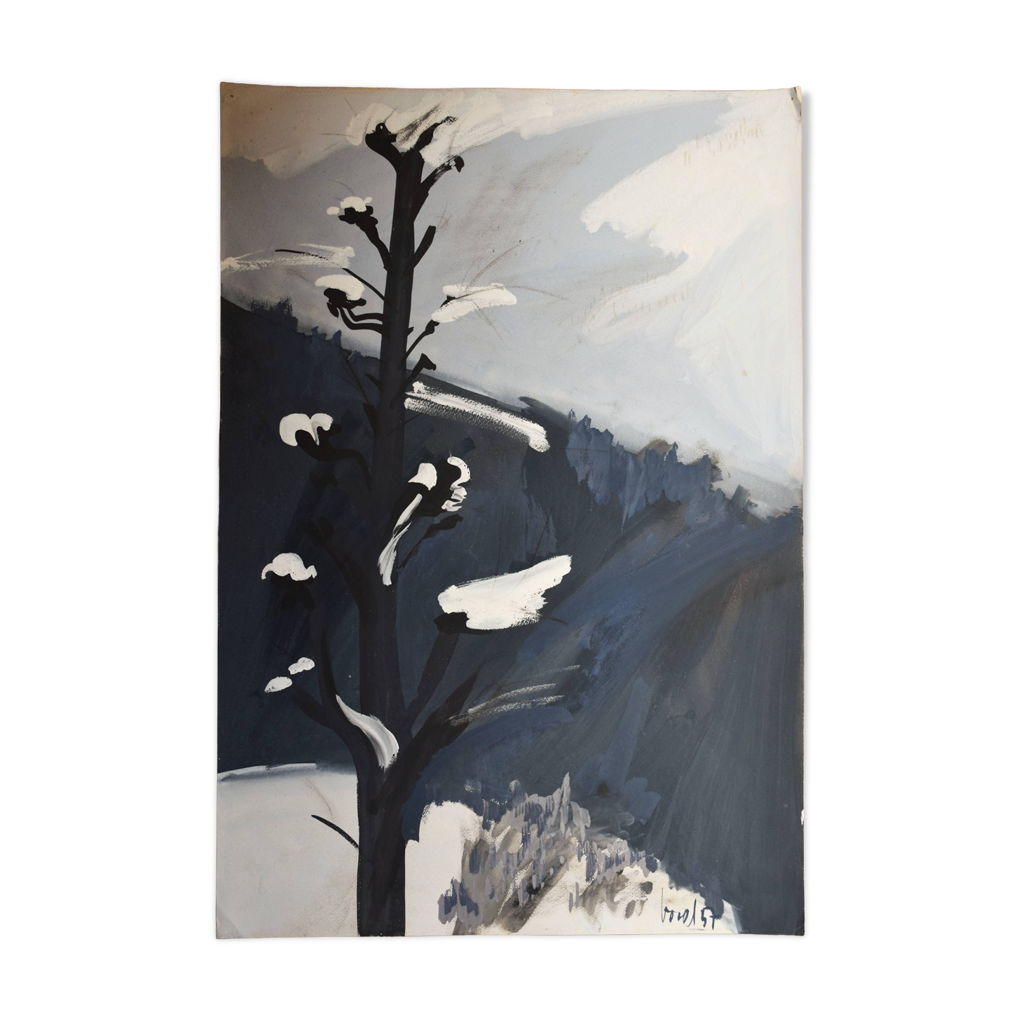 Jeannie Borel, Winter Landscape in Switzerland (1957)