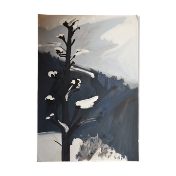 Jeannie Borel, Winter Landscape in Switzerland (1957)