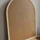Powder pink arch wall mirror - Art Deco style - Moulded frame