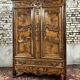 Wardrobe in walnut and burr walnut from louis xv xviii eme century