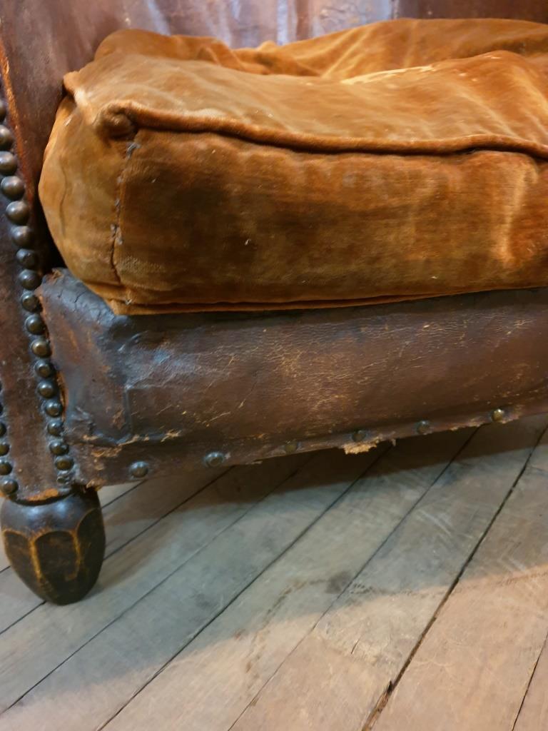 Fauteuil club cuir