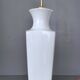 Importante lampe en porcelaine de Chine - blanc émaillé - design 50's