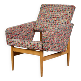 Fauteuil vintage, ton, années 1960, tchécoslovaquie
