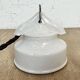 Vintage White Porcelain Pendant Light, 1970s