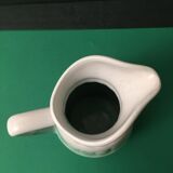 Pichet en céramique blanc et son vert pastel d’une contenance de 75 cl
