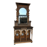 Workshop of Giuseppe Parvis - Large console and its mirror Egypt around 1880