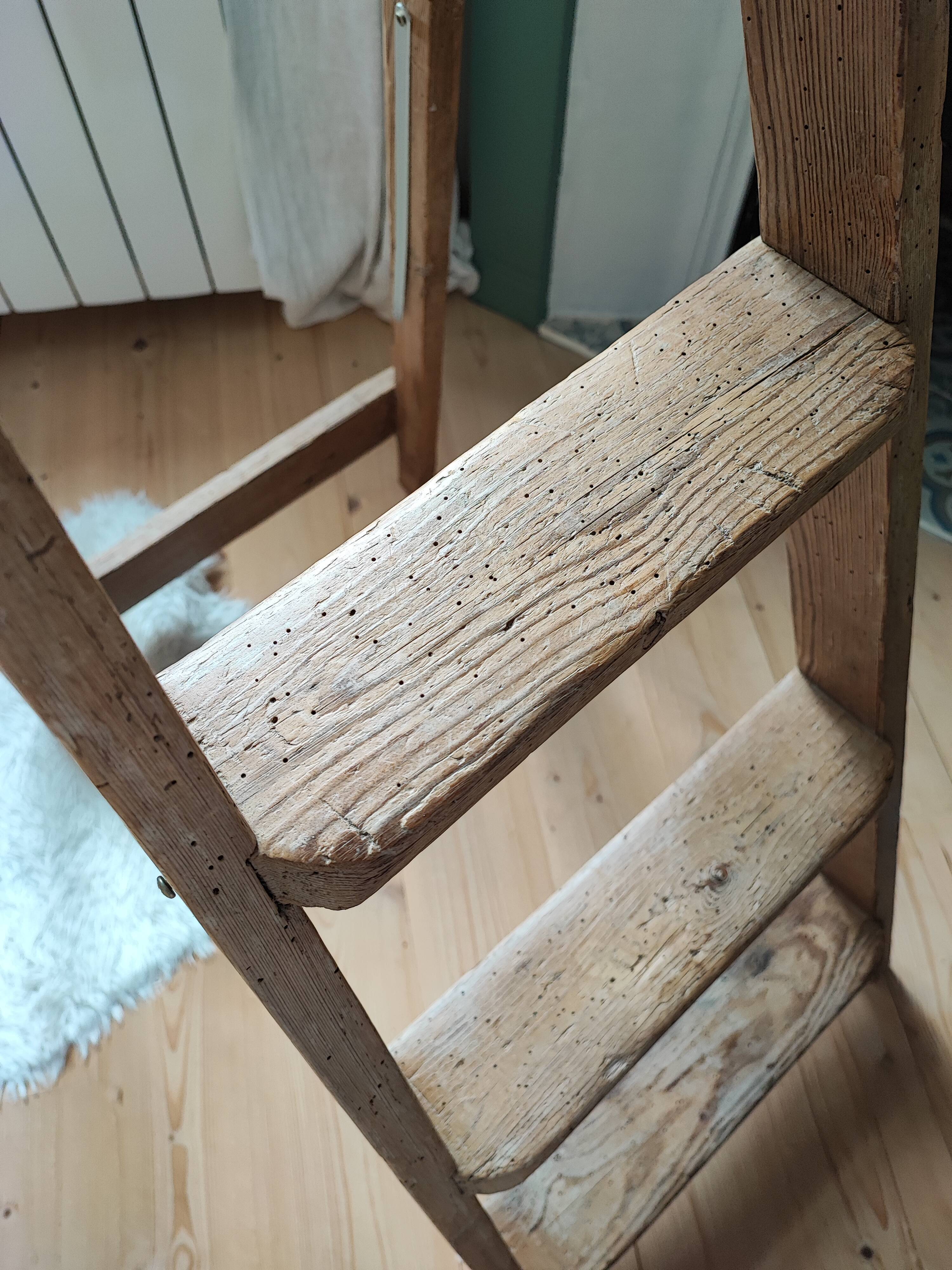 Wooden stepladder