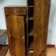 Asymmetrical cabinet Art Deco walnut