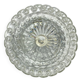 Minimalist glass ceiling wall light 1970 1980 seventies eighties