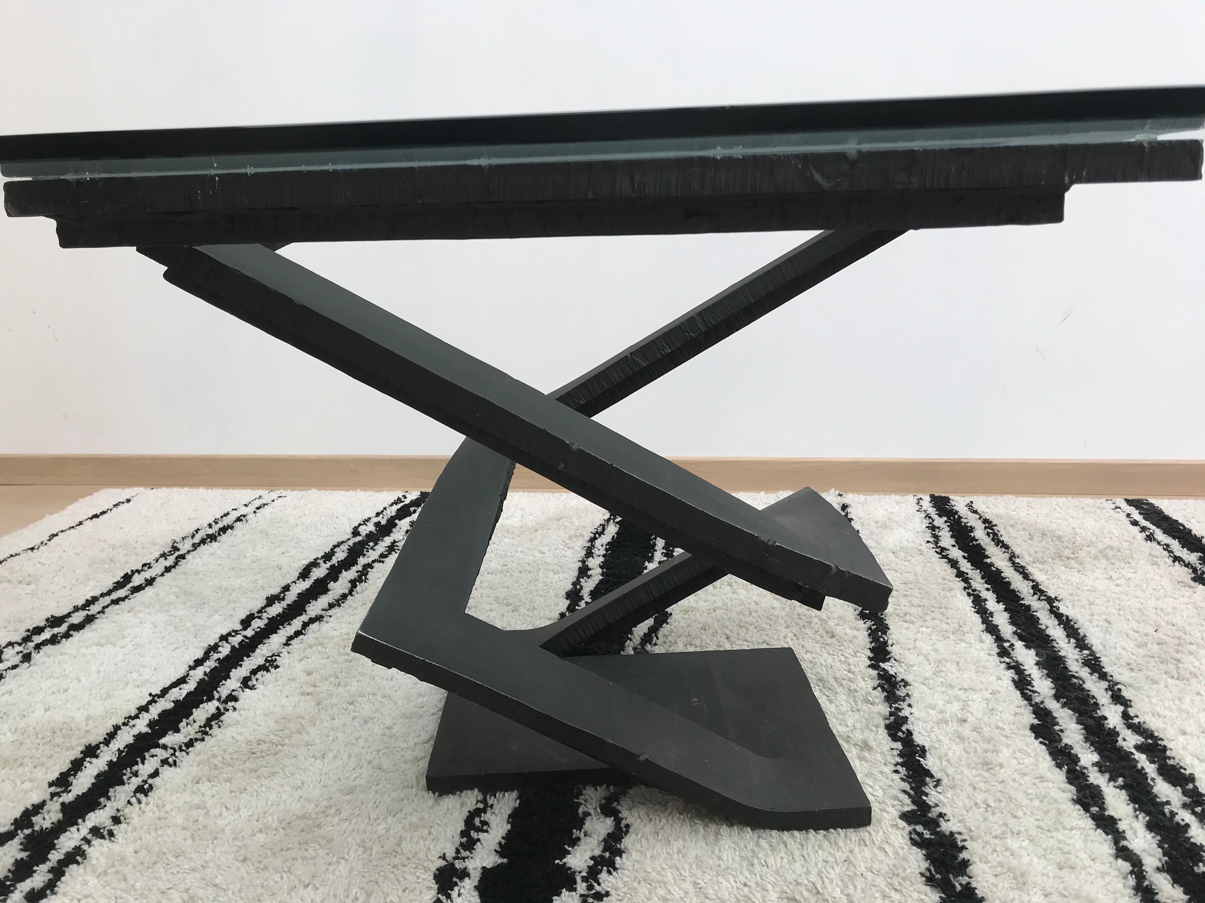Table fleur de fer design Maurice Barilone