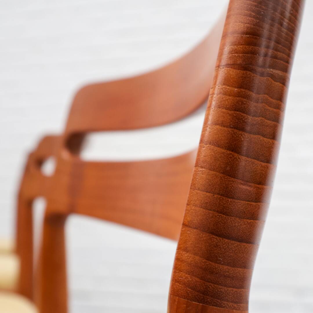 4 chaises de salle à manger par HW Klein pour Bramin, années 1960