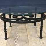 Wrought iron coffee table