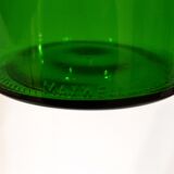 Green glass Maxwell 1960 s, style apothecary jar