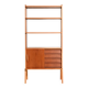 Bibliothèque en teck scandinave, années 1950-1960