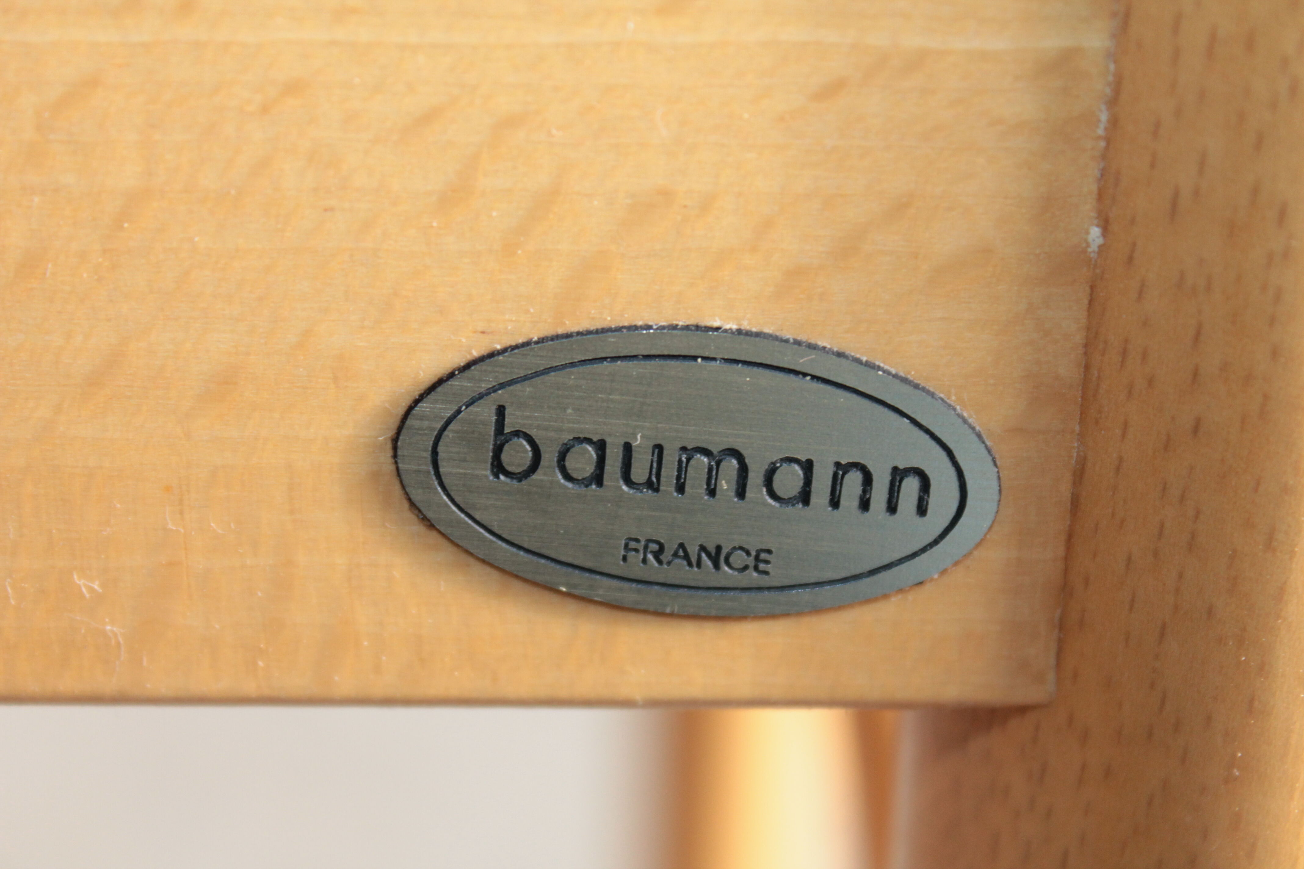 6 Baumann chairs - wood - fabric
