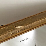 Old mirror wood and gilded stucco 73x61cm