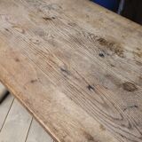 Old rustic bistro table in old solid oak -1m