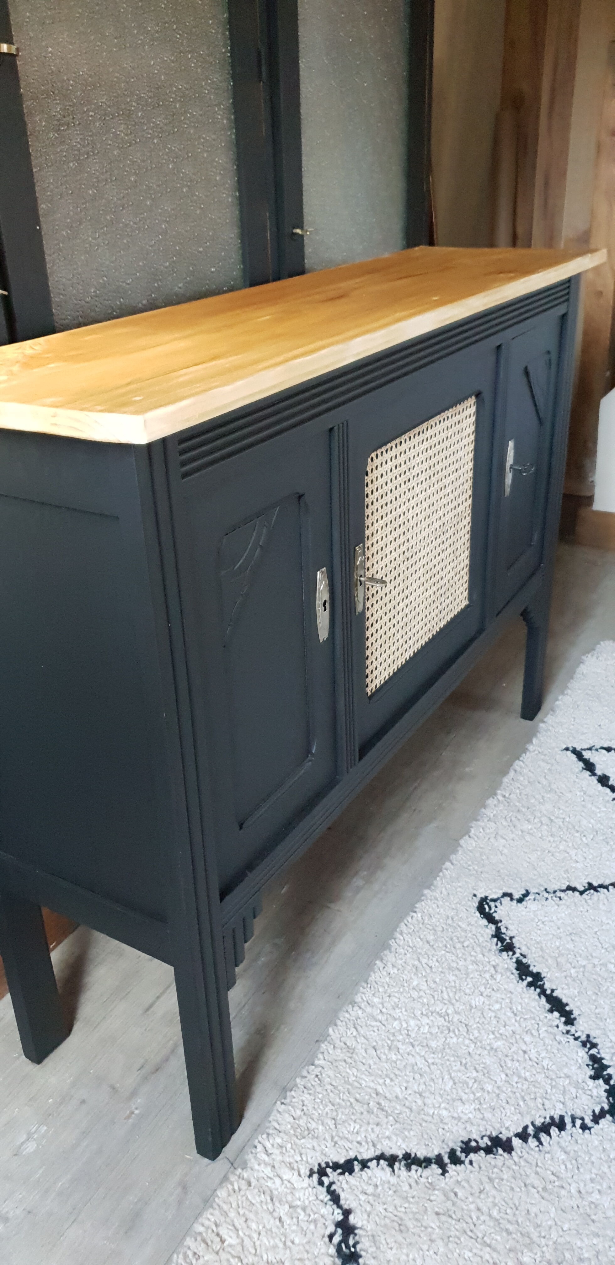 Black sideboard and canning