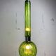 Midcentury extra large green glass tube pendant, Staff Leuchten 1960s-1970s