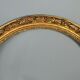 Round frame nineteenth century gilded stucco wood diameter 51 cm foliage 42.8 cm SB