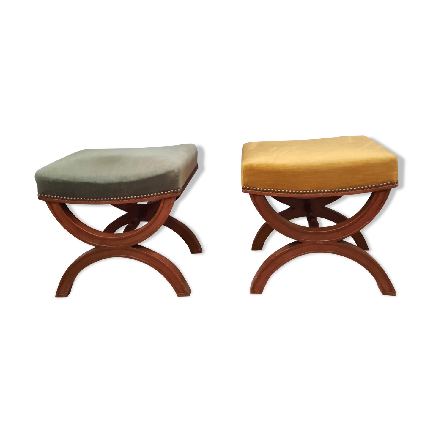 Pair of X-shaped stool